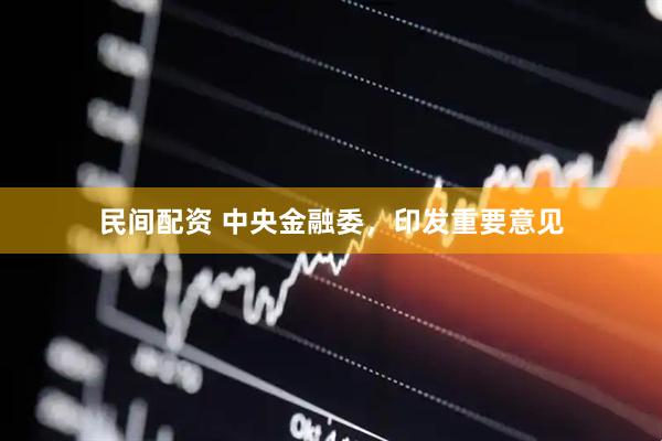 民间配资 中央金融委，印发重要意见