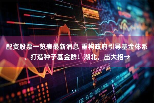 配资股票一览表最新消息 重构政府引导基金体系、打造种子基金群！湖北，出大招→