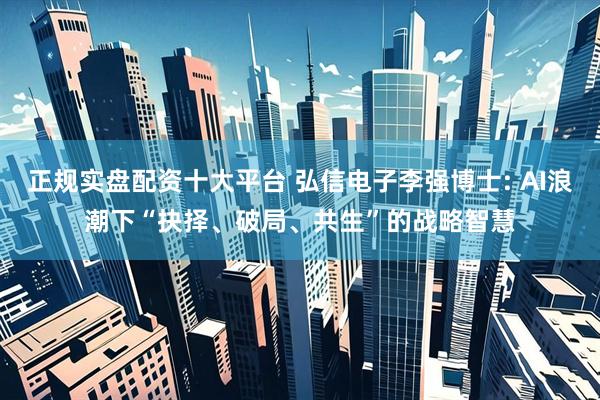正规实盘配资十大平台 弘信电子李强博士: AI浪潮下“抉择、破局、共生”的战略智慧